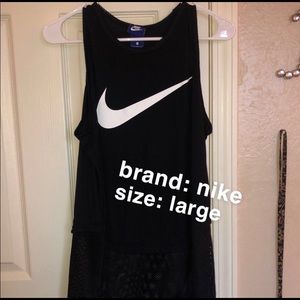 nike tank top ( laced at the bottom )